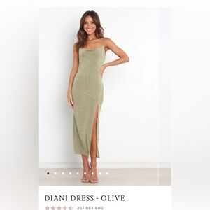 Petal & pup olive green dress